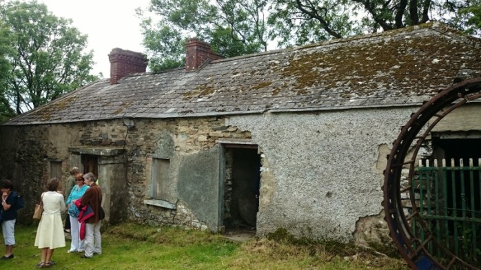 Some of Dr Mac Carvill's relatives visiting the family home after the unveiling of the plaque  Photo:  © Michael Fisher  