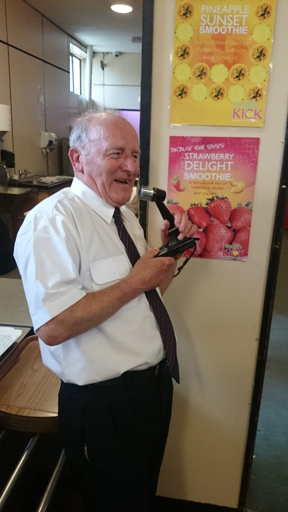 Keeping the passengers happy: last call for the Dublin bus!  Photo:  © Michael Fisher