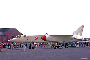 The only TSR-2 to fly, XR219, in anti-flash white finish, at BAC's Warton factory in 1966 Photo: wikipedia